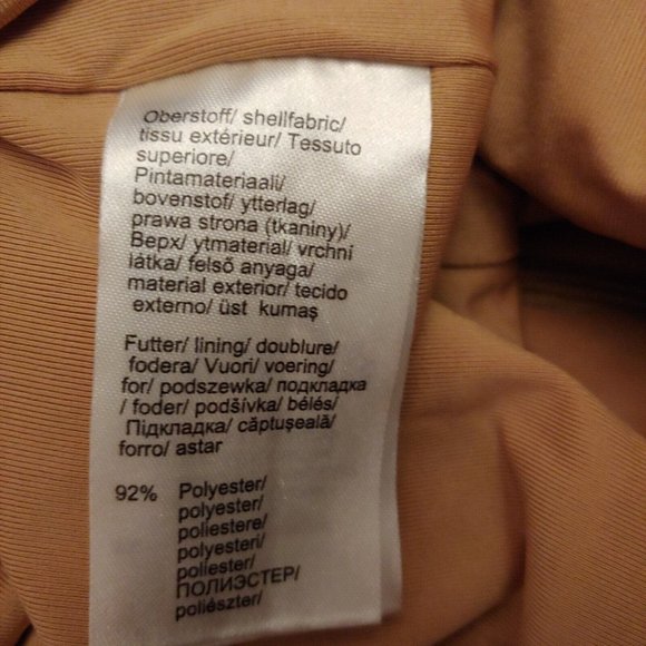 Venus sparkly silver sequin knee length camel color dress XL - Picture 10 of 11